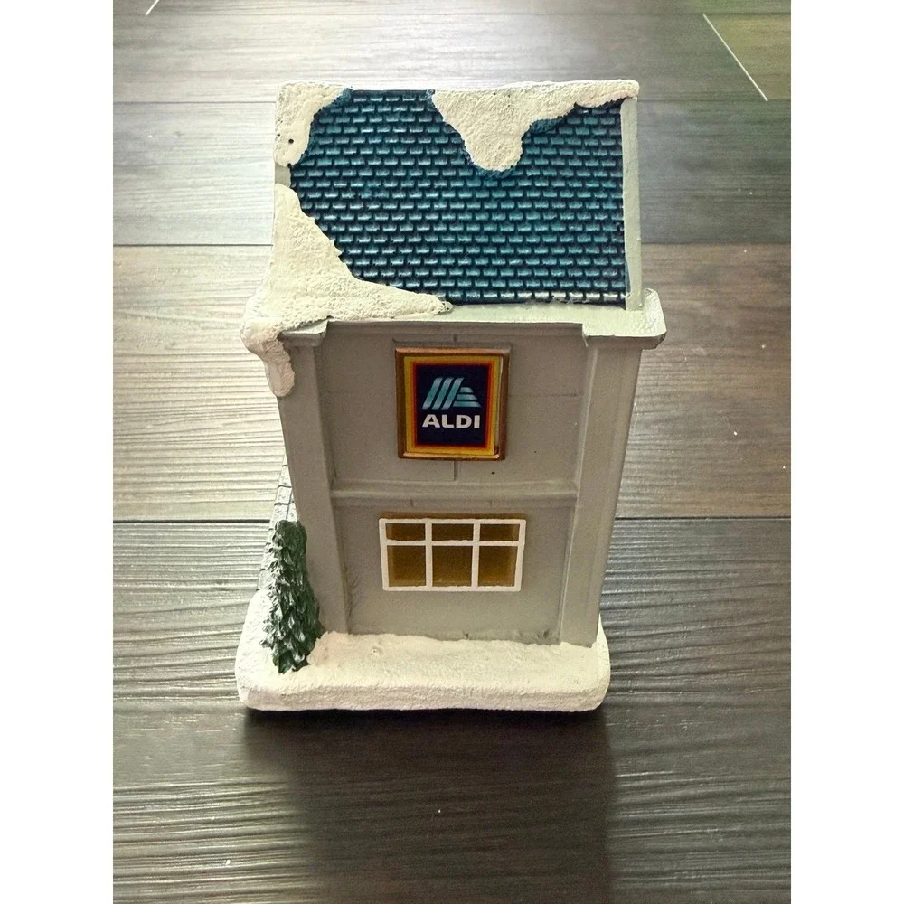 Aldi Food Market Light-Up Christmas Food Mart Untested